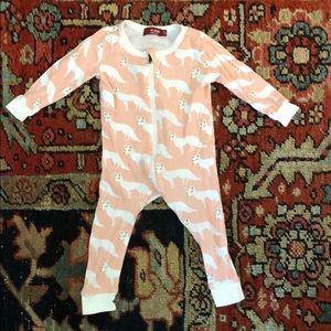 Milkbarn fox pajamas - 9-12 months
